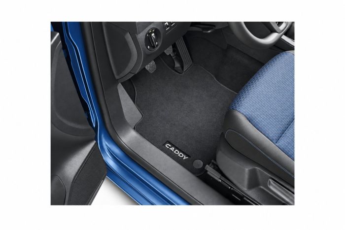 VW bedrijfswagens Caddy 4 (SA) velours mattenset - zwart