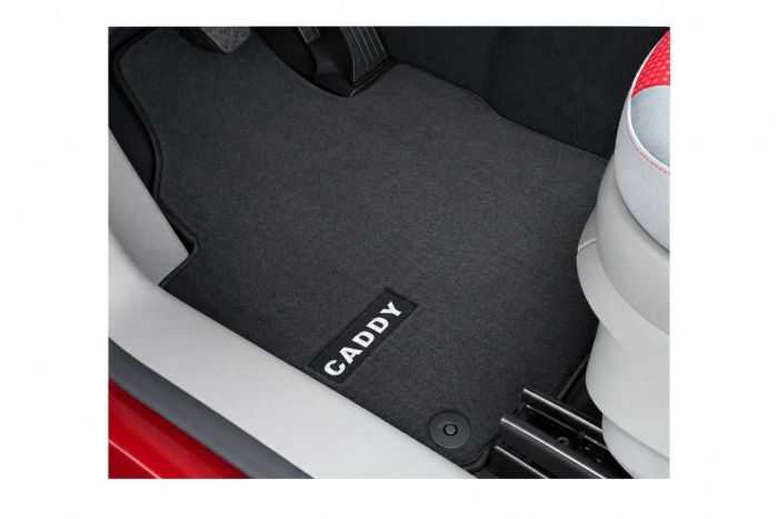 VW bedrijfswagens Caddy 3 (2K/SA) velours mattenset - voorzijde - antraciet