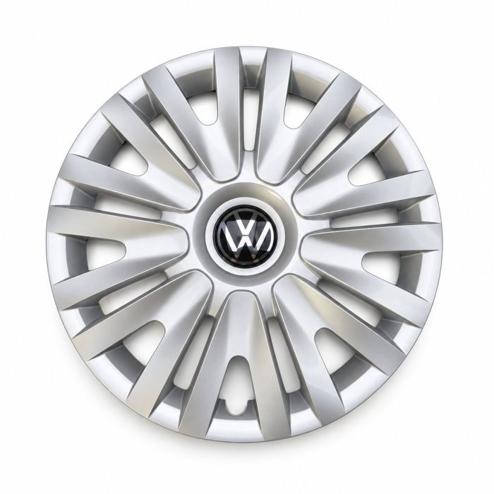 VW bedrijfswagens Caddy 5 (SB) wieldop - wieldop chroomglans/zwart/fijnzilver