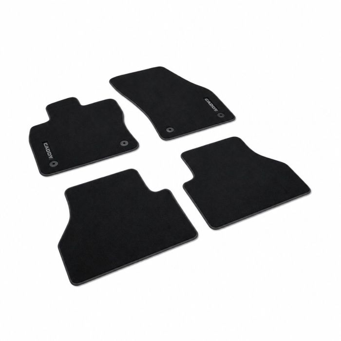 VW bedrijfswagens Caddy 5 (SB) velours mattenset - zwart