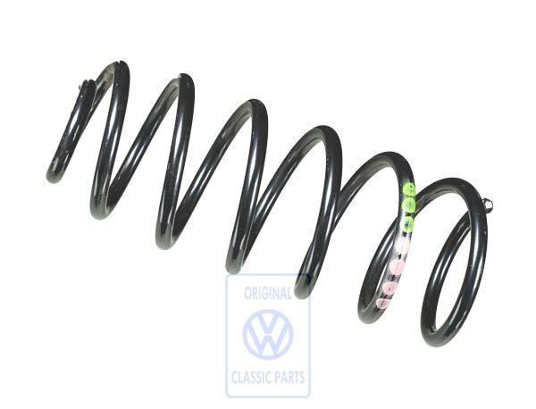 Volkswagen schroefveer - voor, 4 roze en 3 groene markeringen