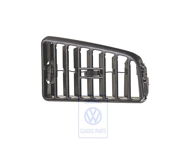 Volkswagen Passat B3 draaielement luchtrooster - middenrechts, satijnzwart