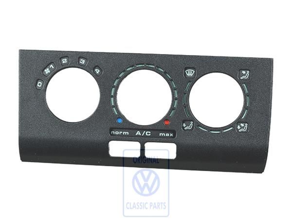 Volkswagen Passat B3 omlijsting verwarmingsregeling met airco - satijnzwart
