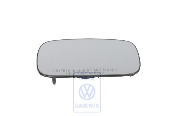 Volkswagen spiegelglas convex, elektrisch en verwarmd - rechts