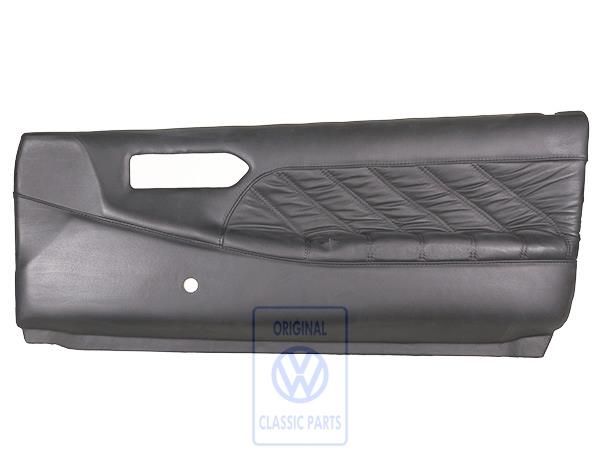 Volkswagen Passat B3 deurpaneel - rechtsvoor, zwart leer