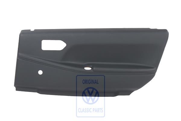 Volkswagen Passat B3 deurpaneel - rechtsachter, zwart kunstleer
