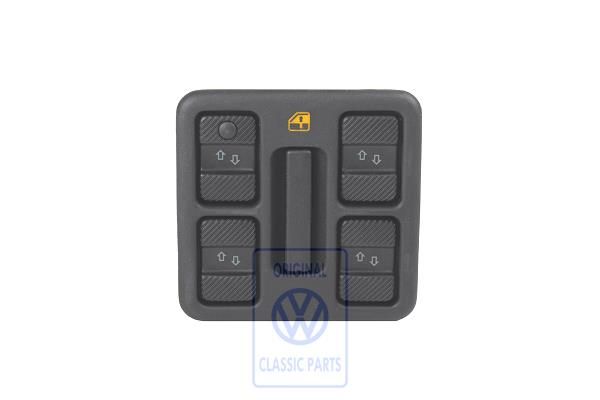 Volkswagen Passat B3 schakelaar elektrische ruit - bestuurderszijde, satijnzwart