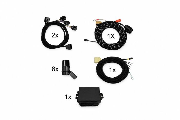 Complete inbouwset voor originele parkeersensoren plus (APS+) voor Audi Q5 8R (voor en achter)