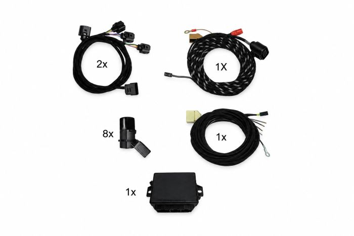 APS+ parkeersysteem plus kabelset voor front &amp; achter voor Audi A4 8H cabriolet