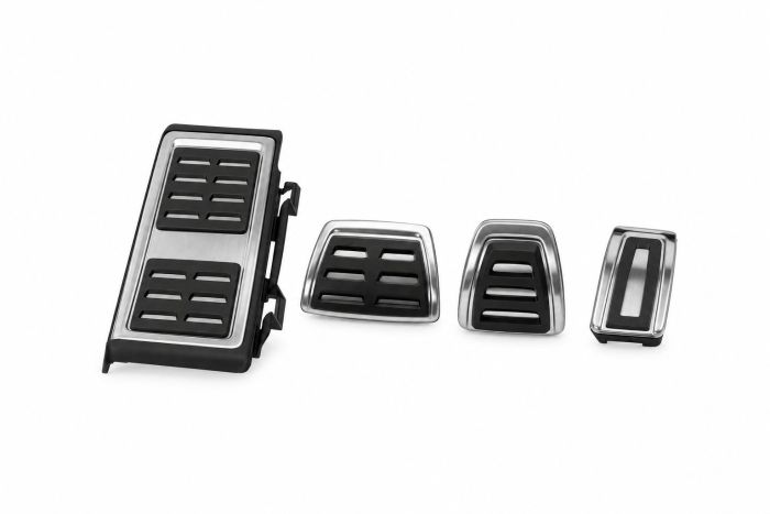 Voetpedaalset met voetsteun van RVS voor Volkswagen, Audi, SEAT, Škoda