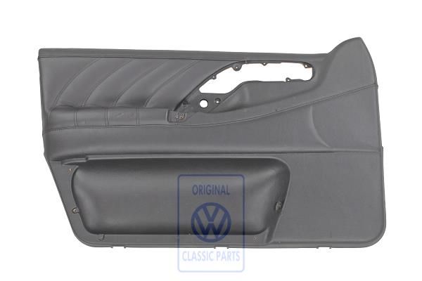 Volkswagen Passat B4 deurpaneel - linksvoor, zwart kunstleer