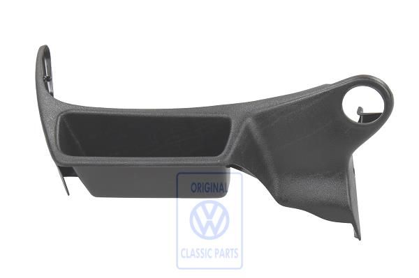 Volkswagen Passat B4 stoelframebekleding linksbuiten - zwart