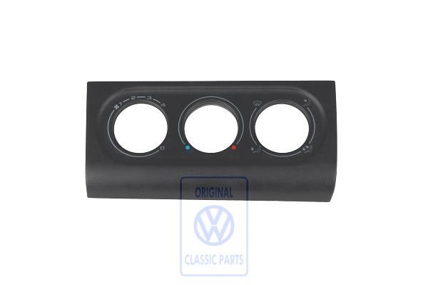Volkswagen Passat B4 omlijsting ventilatie- en verwarmingsregeling - satijnzwart