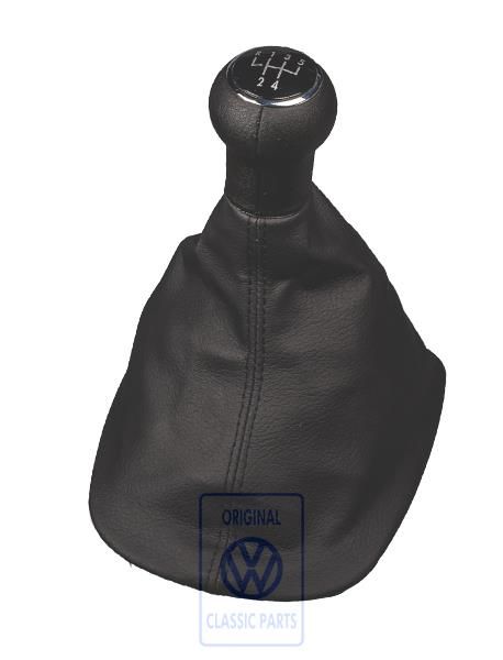 Volkswagen Passat B5 (3B) schakelpookknop met hoes - zwart, 5-versnellingen (ATJ)