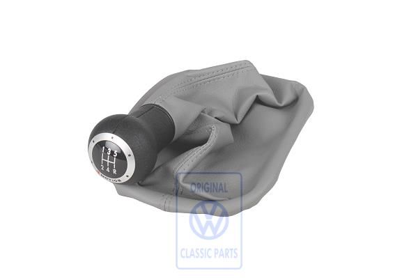Volkswagen Passat B5 (3B) versnellingspookknop met hoes 5-bak - flanelgrijs