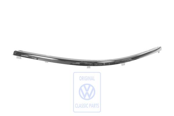 Volkswagen Passat B5 (3B) sierlijst voorbumper - links, chroom