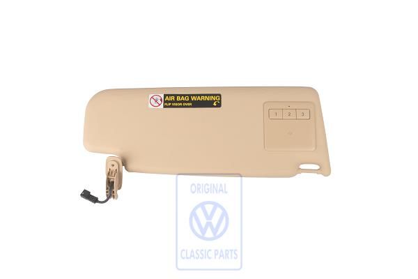 Volkswagen Passat B5 (3B) zonneklep met garagedeuropener - links, zonbeige