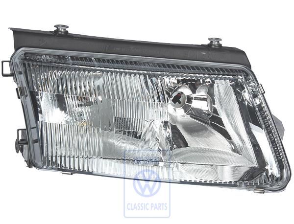 Volkswagen Passat B5 (3B) dubbele halogeenkoplamp - rechts, rechtsverkeer