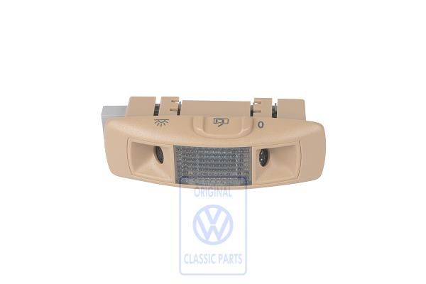 Volkswagen Passat B5 (3B) leeslamp met ultrasoonsensor linksachter voor schuifdak - puurbeige