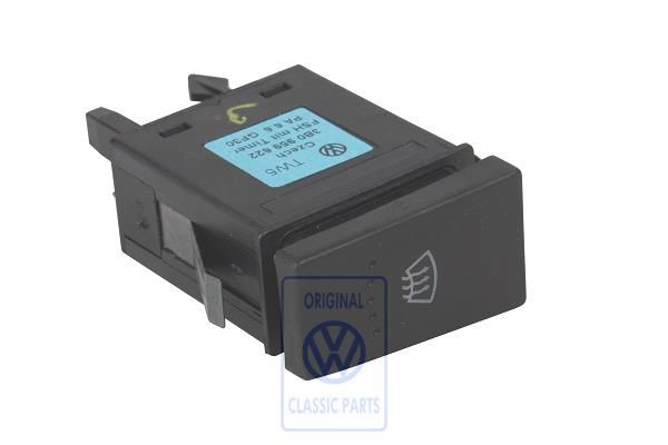 Volkswagen Passat B5 (3B) schakelaar voorruitverwarming - satijnzwart