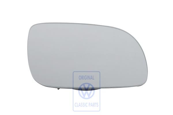 Volkswagen Passat B5 (3B) spiegelglas bol verwarmd met plaat - rechts, linksgestuurd