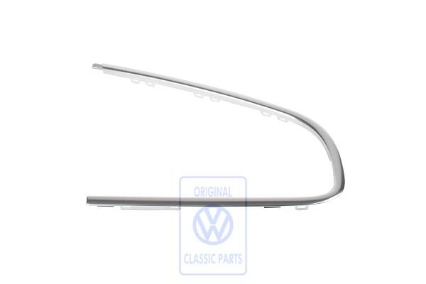 Volkswagen Passat B5 (3B) sierlijst achterbumper - links, glanzend aluminium
