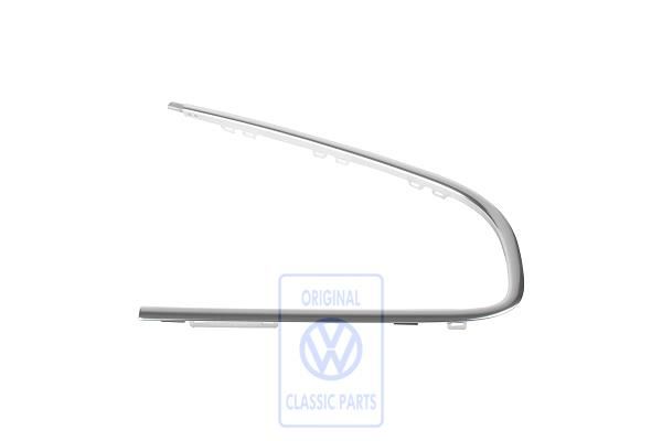 Volkswagen Passat B5 (3B) sierlijst achterste zijruit - rechts, glanzend aluminium