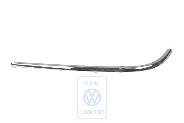 Volkswagen Passat B5 (3B) sierlijst achterbumper linksboven - chroom, stationwagen