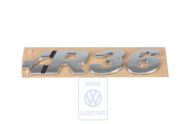 Volkswagen Passat B6 (3C) R36-embleem - chroom