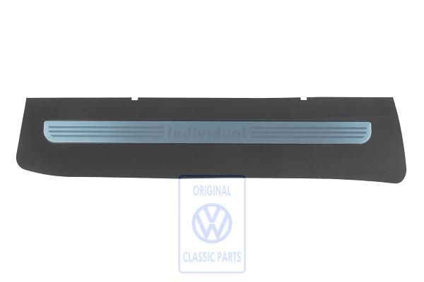 Volkswagen Passat B6 (3C) beschermfolie - linksachter, zwart/chroom
