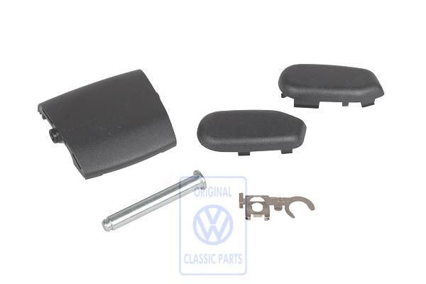 Volkswagen Phaeton (3D) verbindingsdelen veiligheidsgordel - satijnzwart