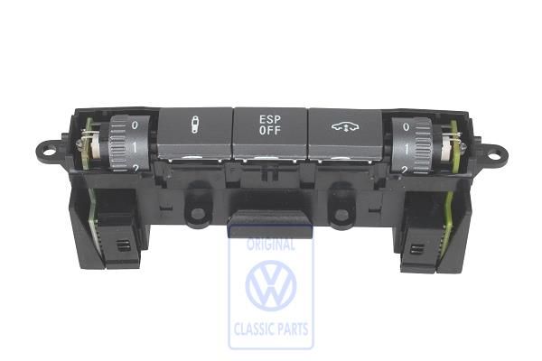 Volkswagen Phaeton (3D) multifunctieschakelaar - antraciet