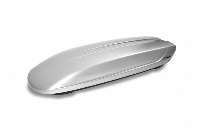 Originele Škoda ski- en bagagebox - zilver (400 liter)