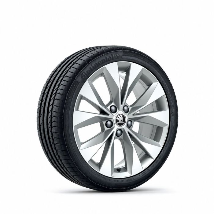Škoda Superb 3 (3V) lichtmetalen velg - zilver (18 inch)