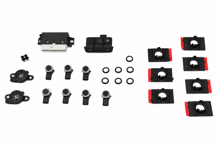Complete retrofit-set OPS parkeersysteem met voor- en achterzijde voor Škoda Fabia NJ