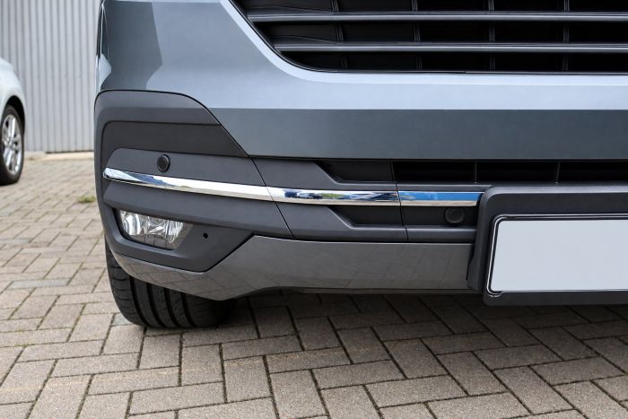 Chroom sierstrip set voor de voorbumper voor Volkswagen T6.1 SH
