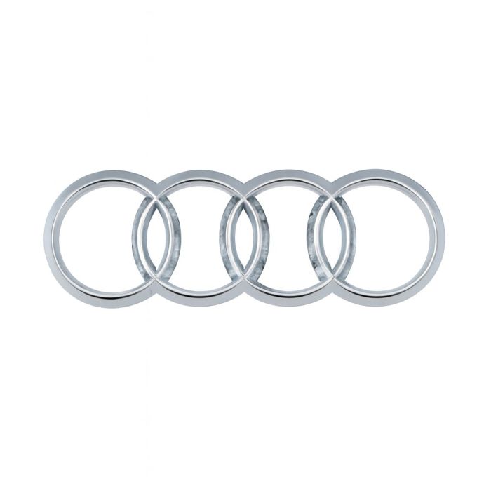 Origineel Audi logo - chroom