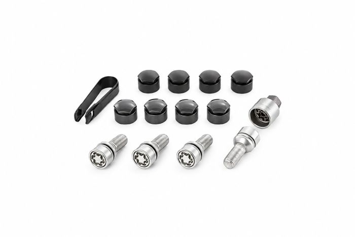 1 set wielbouten, anti-diefstal