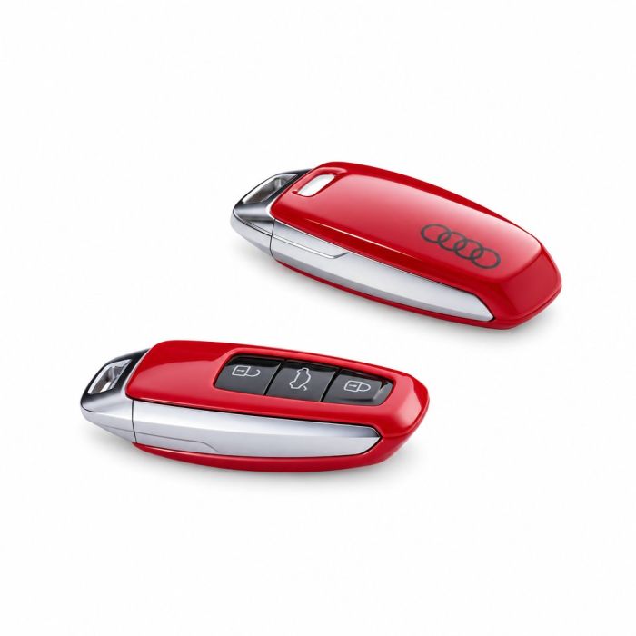 Originele Audi sleutelhoes - rood-metallic