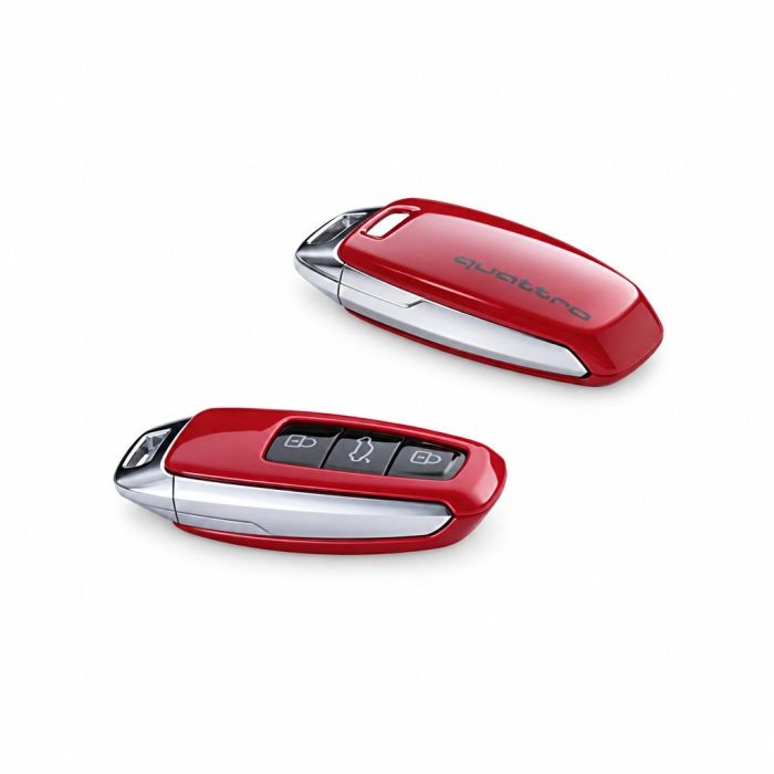 Originele Audi sleutelhoes - rood-metallic