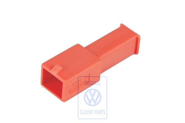 Volkswagen vlakstekkerhuis 1-polig - rood