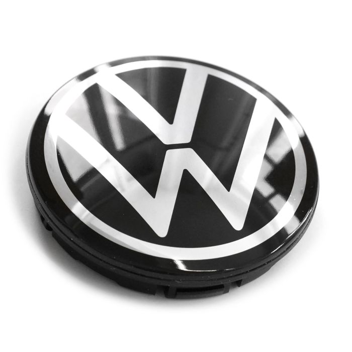 Originele Volkswagen naafkap - zwart/chroom
