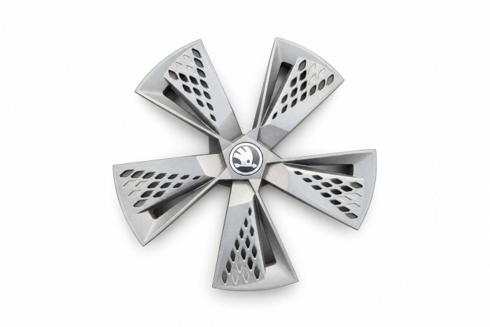 Škoda Karoq (NU) wieldop - afdekkap antraciet-metallic (grijs)