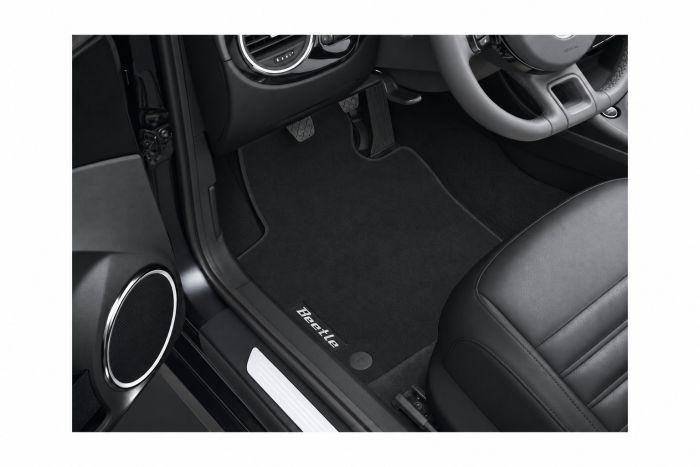 Volkswagen Beetle (A5) velours mattenset - satijnzwart