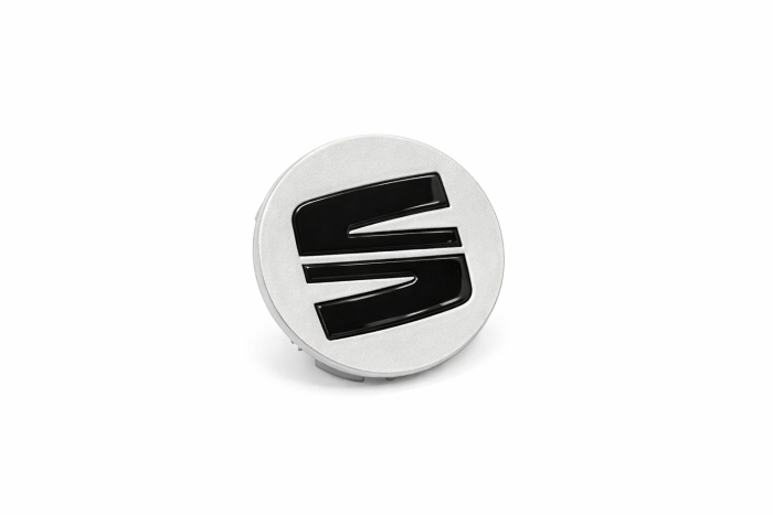 Originele SEAT naafkap - zilver/zwart