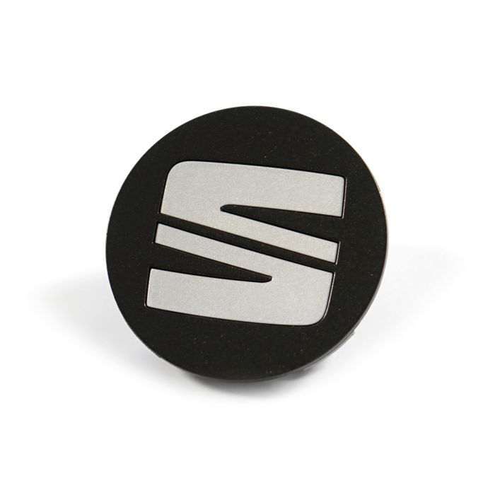 Originele SEAT naafkap - zilver glossy/zwart