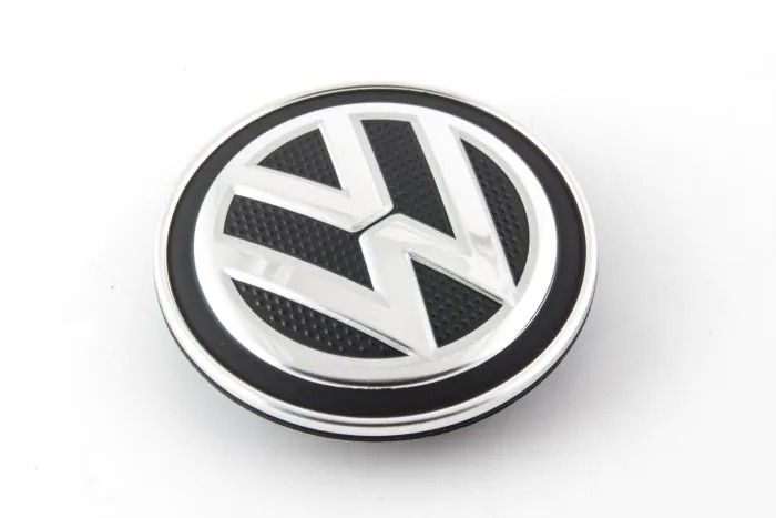 Originele Volkswagen naafkap - satijnzwart/chroomglans/ reflexzilver