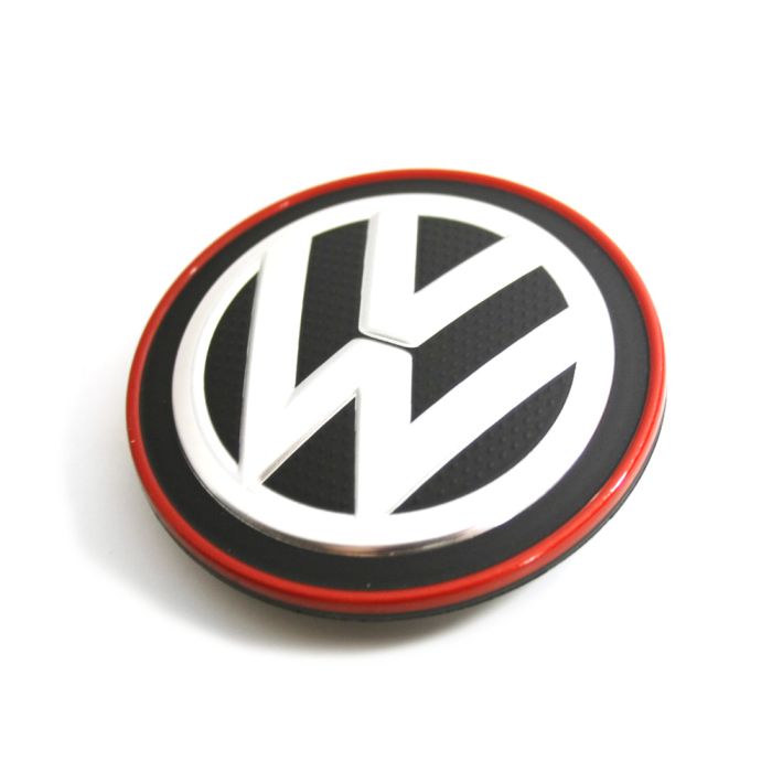 Volkswagen Golf 7 (5G), T-Roc naafkap - chroom/rood
