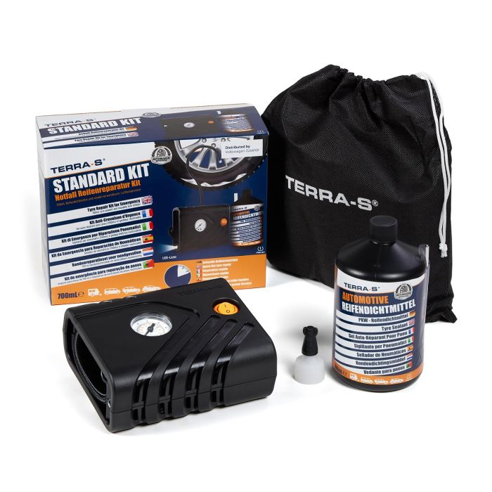 Originele bandenreparatieset + compressor (700ML)