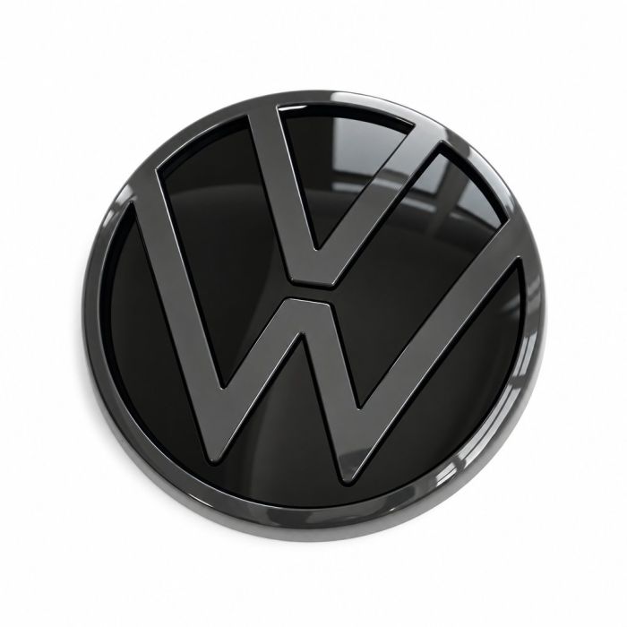Volkswagen embleem 'r black edition' achterzijde
